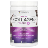 Multi Collagen Protein +, шоколадный вихрь, 316 г (11,15 унции) — Vitauthority