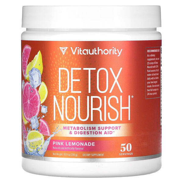 vau00846_v_26.jpg Detox Nourish, розовый лимонад, 310 г (10,9 унции) — Vitauthority