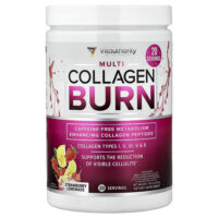 Multi Collagen Burn, клубничный лимонад, 216 г (7,62 унции) — Vitauthority