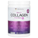 Collagen Protein+, коллаген нескольких типов, без добавок, 234 г (8,26 унции) — Vitauthority