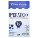 Active, Hydration+, бриз с голубой малиной, 18 стик-пакетов по 7 г (0,24 унции) — Vitauthority