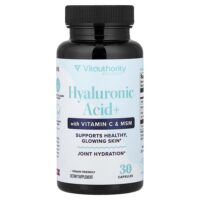 гиалуроновая кислота+ с витамином C и МСМ, 30 капсул — Vitauthority