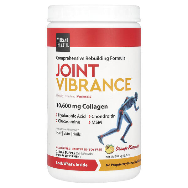 vbh80008_v_35.jpg Joint Vibrance, версия 4.3, апельсин и ананас, 367,5 г (12,96 унции) — Vibrant Health