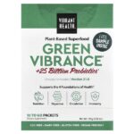 Green Vibrance® +25 млрд пробиотиков, версия 21.0, 15 порционных пакетиков, 165 г (5,82 унции) — Vibrant Health