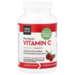 растительный витамин C, 60 растительных капсул — Vibrant Health