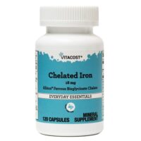 Chelated Iron - Albion Ferrous Bisglycinate Chelate, 18 mg, 120 Capsules — Vitacost