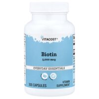 Biotin, 5,000 mcg, 300 Capsules — Vitacost