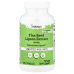 Flax Seed Lignan Extract, 40 mg, 120 Capsules — Vitacost