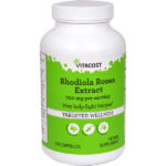 Rhodiola Rosea Extract - Standardized, 700 mg per serving, 240 Vegetarian Capsules — Vitacost