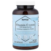 Synergy®, Vitamin C-1000 including L-Lysine & L-Proline, 240 Capsules — Vitacost