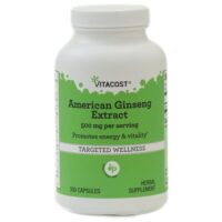 American Ginseng Extract, 500 mg per serving, 300 Capsules — Vitacost