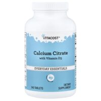 Calcium Citrate with Vitamin D3, 240 Tablets — Vitacost