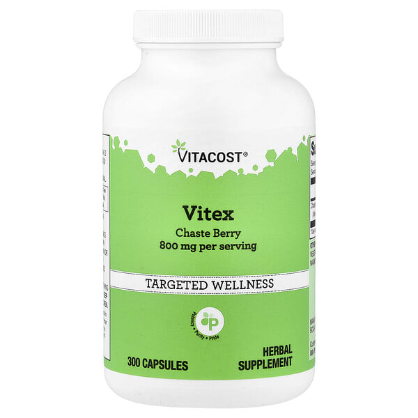 vcb00603_v_9.jpg Vitex Chaste Berry, 300 Capsules (400 mg per Capsule) — Vitacost