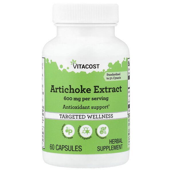 vcb00790_v_9.jpg Artichoke Extract, 60 Capsules (300 mg per Capsule) — Vitacost