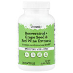 Resveratrol + Grape Seed & Red Wine Extracts, 240 Capsules — Vitacost