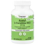 Acetyl L-Carnitine HCl, 500 mg, 120 Capsules — Vitacost