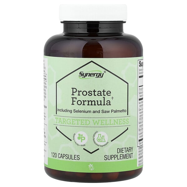 vcb00957_v_10.jpg Synergy®, Prostate Formula including Selenium and Saw Palmetto, 120 Capsules — Vitacost