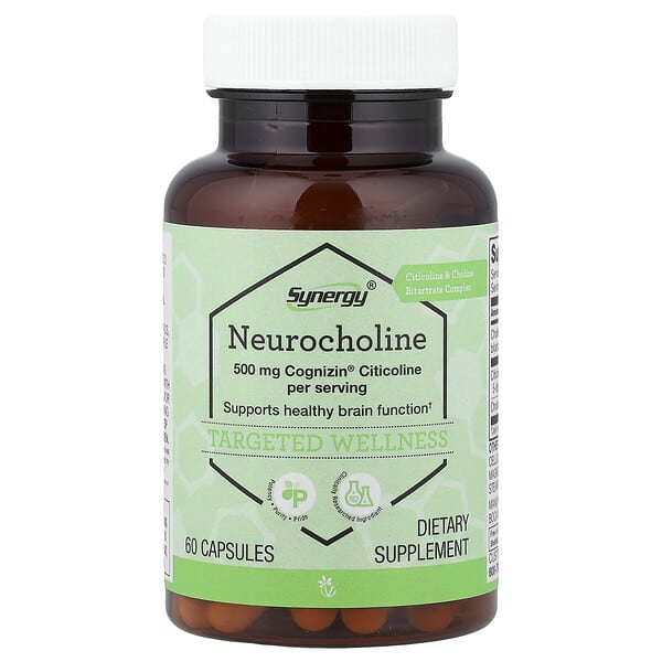 vcb01005_v_10.jpg Synergy®, Neurocholine, 60 Capsules — Vitacost