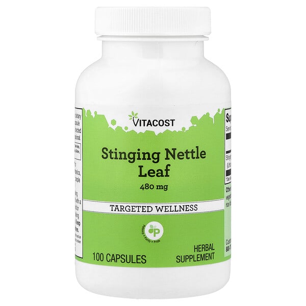 vcb01066_v_9.jpg Stinging Nettle Leaf, 480 mg, 100 Capsules — Vitacost