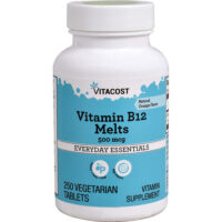 Vitamin B-12 Melts Orange, 500 mcg, 250 Vegetarian Tablets — Vitacost