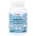Methyl B12 with Vitamin B6, Folate and Biotin, Natural Cherry, 120 Chewable Tablets — Vitacost