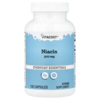 Niacin, 500 mg, 100 Capsules — Vitacost