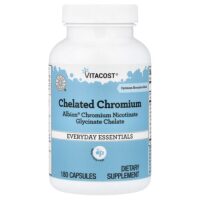Chelated Chromium, Albion® Chromium Nicotinate Glycinate Chelate, 180 Capsules — Vitacost
