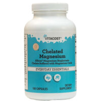 Chelated Magnesium - Albion Magnesium Bisglycinate Chelate Buffered with Magnesium Oxide, 180 Capsules — Vitacost