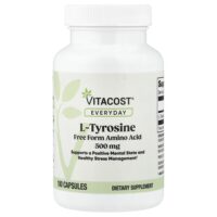 Everyday, L-Tyrosine, 500 mg, 100 Capsules — Vitacost
