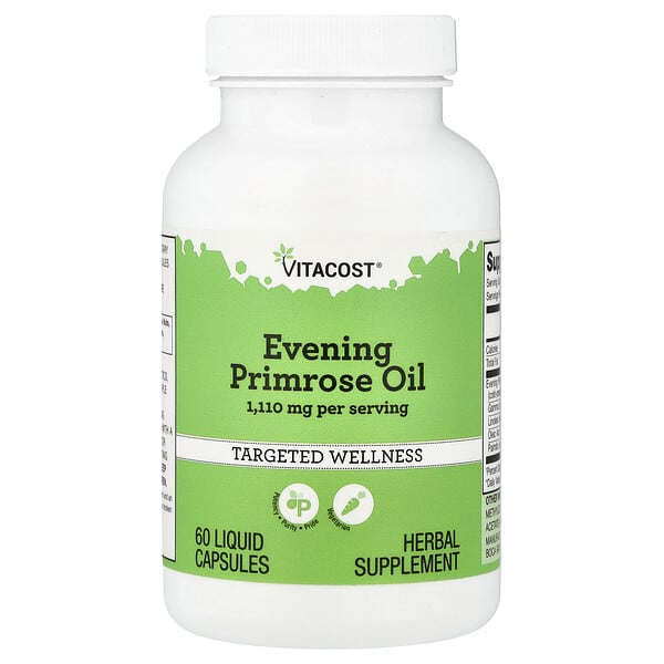 vcb01572_v_11.jpg Evening Primrose Oil, 60 Liquid Capsules — Vitacost