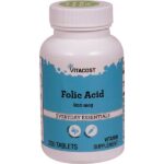 Folic Acid, 800 mcg, 250 Tablets — Vitacost