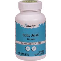 Folic Acid, 800 mcg, 250 Tablets — Vitacost