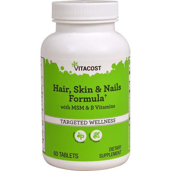 vcb01584_v_1.jpg Hair, Skin & Nails Formula with MSM and B Vitamins, 60 Tablets — Vitacost