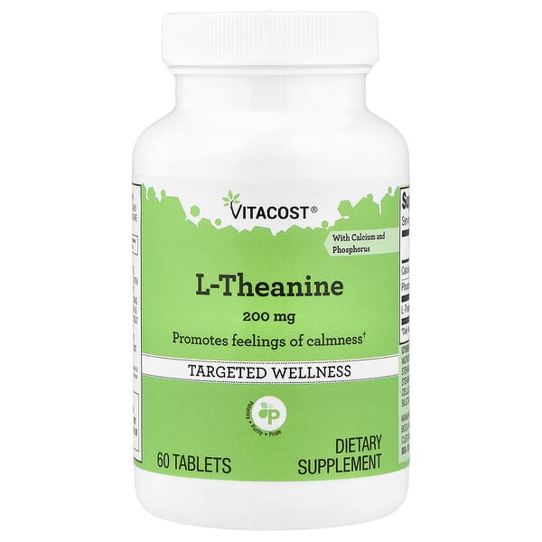 vcb01591_v_10.jpg L-Theanine, 60 Tablets — Vitacost