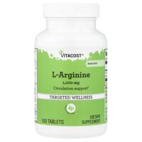 L-Arginine, 1,000 mg, 100 Tablets — Vitacost