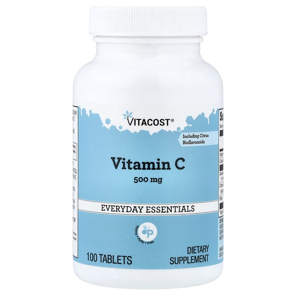 vcb01618_v_9.jpg Vitamin C, 500 mg, 100 Tablets — Vitacost