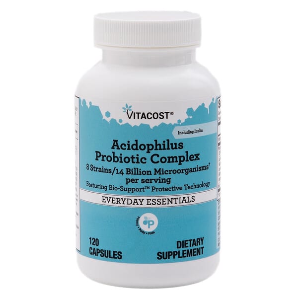 vcb01654_v_1.jpg Acidophilus Probiotic Complex 8 Strains - 14 Billion CFU†, 120 Capsules — Vitacost