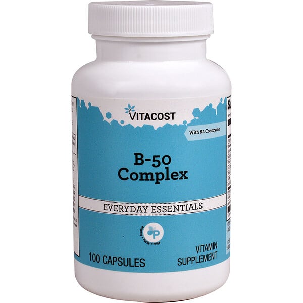 vcb01687_v_1.jpg Vitamin B-50 Complex, 100 Capsules — Vitacost