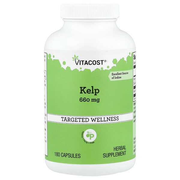 vcb01689_v_10.jpg Kelp, 660 mg, 180 Capsules — Vitacost