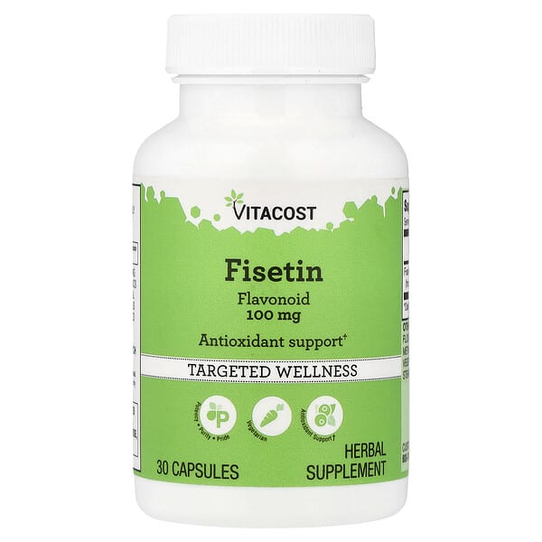 vcb01693_v_10.jpg Fisetin Flavonoid, 100 mg, 30 Capsules — Vitacost