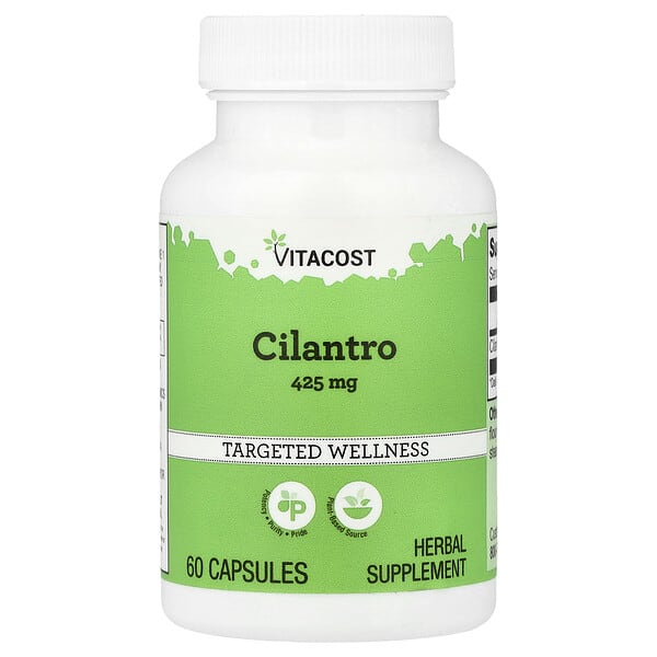 vcb01721_v_10.jpg Cilantro, 425 mg, 60 Capsules — Vitacost