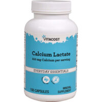 Calcium Lactate, 100 Capsules — Vitacost
