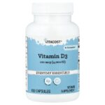 Vitamin D3, 100 mcg (4,000 IU), 100 Capsules — Vitacost