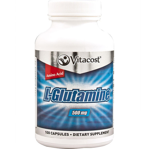 vcb01779_v_1.jpg L-Glutamine, 500 mg, 100 Capsules — Vitacost