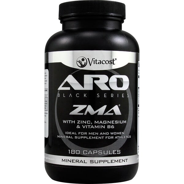 vcb01865_v_1.jpg Black Series ZMA® with Zinc, Magnesium and Vitamin B6, 180 Capsules — Vitacost
