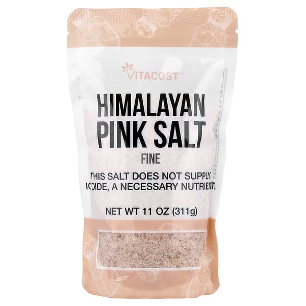 vcb02536_v_3.jpg Himalayan Pink Salt, Fine, 11 oz (311 g) — Vitacost