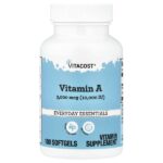 Vitamin A, 3000 mcg (10,000 IU), 100 Softgels — Vitacost