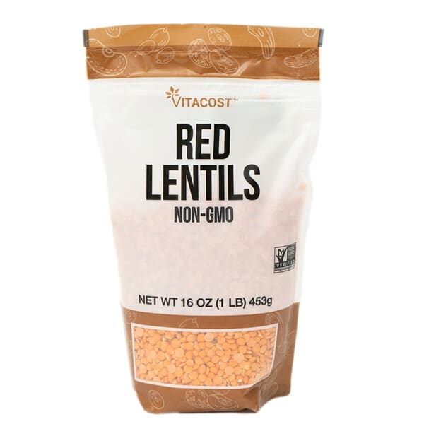 vcb02632_v_1.jpg Non-GMO Red Lentils, 16 oz — Vitacost