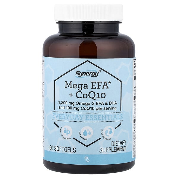 vcb02709_v_9.jpg Synergy®, Mega EFA® + CoQ10, 60 Softgels — Vitacost