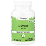L-Lysine, 500 mg, 100 Tablets — Vitacost
